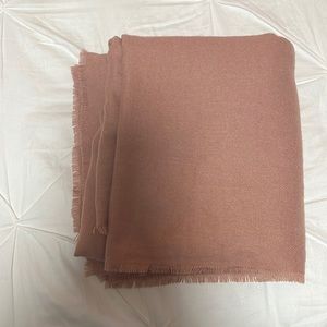 Pink blanket scarf